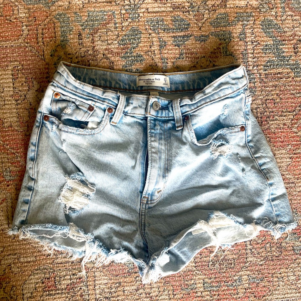 Abercrombie curve love high waisted shorts